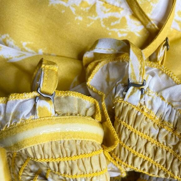 Anthropologie Pineapple Print Smocked Mini Dress size 3X - Picture 6 of 10